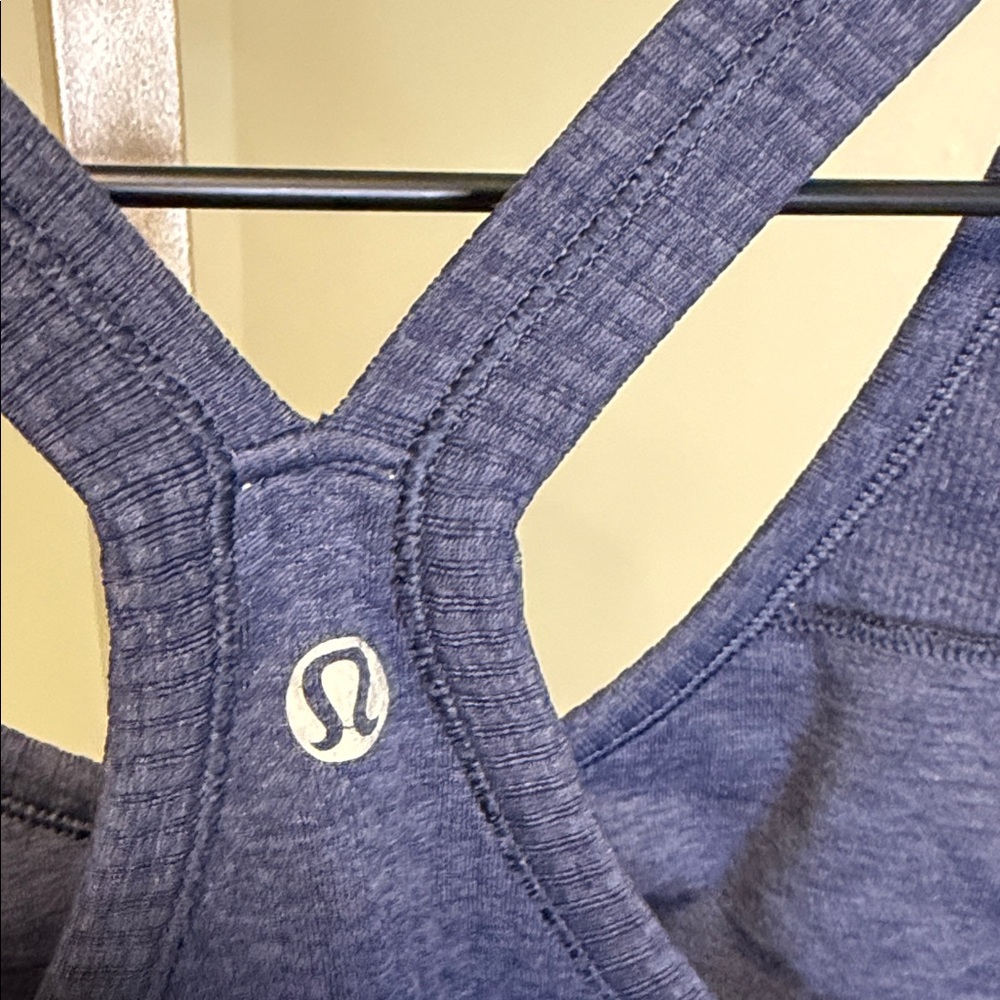 lululemon athletica Navy Ribbed Racerback Tank - Picture 2 of 3